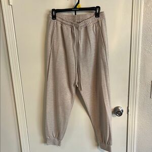 Beige Jogger Pants
